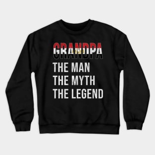 Grand Father Egyptian Grandpa The Man The Myth The Legend - Gift for Egyptian Dad With Roots From  Egypt Crewneck Sweatshirt